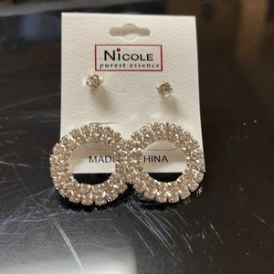 Silver Circle Earrings